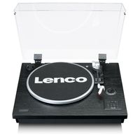 Lenco LS-55BK - Plattenspieler mit BT, USB, MP3, Lautsprecher - Schwarz