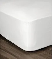 Spannbetttuch 100 % Baumwolle 90 x 190 x 30 cm weiß