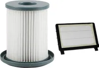 Trade-Shop 2in1 Set: HEPA-Filter + Zylinderfilter kompatibel mit Philips FC8749 FC8047 FC8710 HR8570 HR857012 HR857057 HR8570B HR8571 HR857115 HR857118