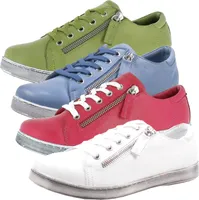 Andrea Conti Damen Schnürschuhe Halbschuhe 0347893, Größe:40 EU, Farbe:Grün