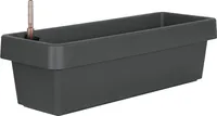 Geli Bewässerungsblumenkasten VIVA Anthrazit 100 x 21,2 cm - Kunststoff