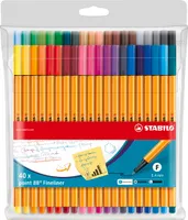 Fineliner - STABILO point 88 - 40 balení - 40 barev