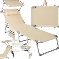 Sonnenliege Chloé klappbar 190 x 68 x 28 cm, mit Seitentasche
