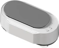 AIORBER Brillenreinigungsgerät, Hochfrequenz-Vibration, Ein-Knopf-Start, 360°-Reinigung, drei Reinigungsmodi, leicht und tragbar,Weiß