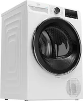 Beko DPY8506GXB2, Stojací, Přední plnění, Tepelné čerpadlo, Bílá, Knoflíky, Otočné, Pravý