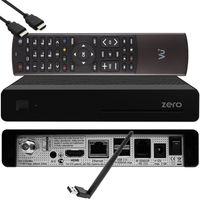 VU+ Plus Zero Linux Full HD Sat Receiver - Schwarz + 150 Mbits Wifi Stick