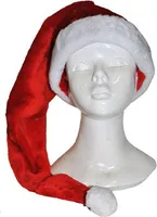 Santa Mütze rot langer Zipfel - Erwachsene Uni