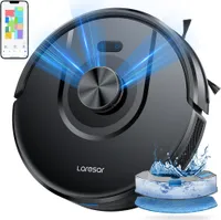Laresar Staubsauger Roboter, und Wisch-Kombination, 5000 Pa starke Saugkraft mit LIDAR-Navigation, 3-in-1-Roboterstaubsauger