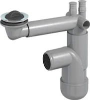 Flexloc Pro – FL1-D5NNA-01PLFlaschen-Spülbeckensiphon, Einzel-Kunststoffstutzen