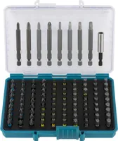Makita - Zestaw wkrętaków - 99 elementów - torx, phillips, pozidriv, SIX - długość: 25 mm, 75 mm