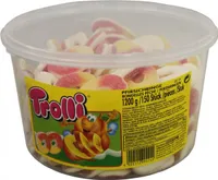 Trolli Saure Pfirsichringe Schaumgummi Fruchtgummi 150 Stück 1200g