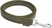 Mystique® Gummierte Leine 15mm ohne Handschlaufe Standard Karabiner khaki 3m