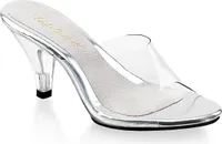BELLE-301 Damen Slipper von Fabulicious, Transparent  , EU 40, US 10