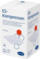 Hartmann ES-Kompressen 10 x 10 cm, 12-fach, unsteril - 100 Stück - B001TDSK7W | Packung (100 Stück)