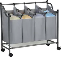 Kôš na triedenie bielizne Mobile 140 L Light Grey