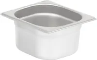 Mahlzeit GN Behälter 1/6, Höhe 100 mm, Edelstahl Gastronomiebehälter, Geeignet für Chafing Dishes