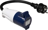 CEE-Kupplung auf Schutzkontakt-Stecker McPower, 0,35m H07RNG 3G2,5, 230V, IP44