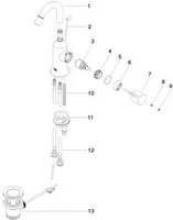 Dornbracht 33600809-28 Bidet-EHM mit Ablaufgarnitur VAIA