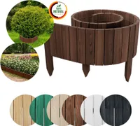 Floranica Rollborder II Flexibilní dřevěný plot 200 x 30 cm Hnědé borovicové dřevo Obruba záhonu impregnovaná Zahradní plot Obruba záhonu Rollborder