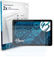 Bruni Basics-Clear 2x Schutzfolie kompatibel mit Lenovo IdeaPad Duet Chromebook Folie