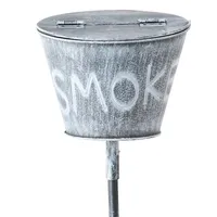 Boltze Aschenbecher Smoke Sturmaschenbecher aus Metall, 15 cm, mit Stiel