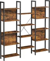 Dvojitá knihovna 156 cm LOFT do obývacího pokoje