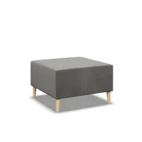 Pouffe-Fußhocker, wohnzimmer Sitzpouf BLANK 70x70cm, Hellgrau