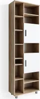Vicco Badschrank Ilias, 60 x 190 cm, Sonoma/Weiß