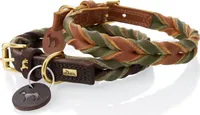 Hunter Halsband Solid Education Duo, Größe:60, Farbe:dunkelbraun/oliv