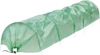 ECD Germany Folientunnel, 300x55x35 cm, 135 g/m², Grün, aus PE-Gitterfolie