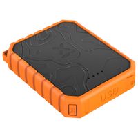 Xtorm XR201 Rugged Powerbank 10.000mAh, 18W, IP65 wasserdicht, Outdoor Powerbank, integrierte Taschenlampe,