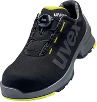 uvex 1 Halbschuhe S2 schwarz, gelb Weite 11 Gr. 49