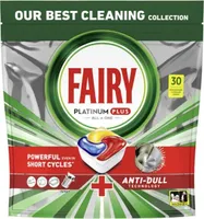 Multipack 5x Fairy Platinum Plus All In One tablety do myčky nádobí, citron, 30 tablet Anti-Dull