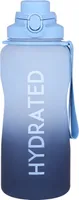 Blaue Plastikflasche/Trinkflasche mit Mundstück 2,3 l