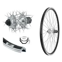 Aggro-X 26 Zoll Alu Hinterrad 19-559 Laufrad Felgenbremse 6-Loch Disc Kassette 8-10 fach