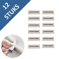 Lakenklemmen - Bettlakenspanner - 12 Stück - Bettdeckenclips - Bettdeckenklemmen