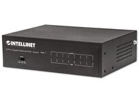 Intellinet 8-Port Gigabit Ethernet PoE+ Switch - IEEE 802.3at/af Power over Ethernet (PoE+/PoE)-konform - 60 W - Desktop - Managed - Gigabit Ethernet (10/100/1000) - Vollduplex - Power over Ethernet (PoE)