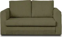 Best Möbel Marilia - 2-Sitzer Sofa, mit Schlaffunktion, aus Cord , Grün