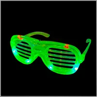 LED Brillen Partybrille, 4 Farben, leuchtet, blinkt / Atzenbrille / Atzen / Hochzeit / Konzert / Party (grün)