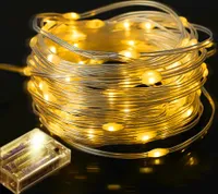 4M LED Lichterkette Warmweiß PVC IP65 Wasserdicht Innen Außen Garten Party Weihnachten Beleuchtung Deko, Dauerlichtmodus Batteriebetrieben