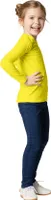 Langarm-Shirt Kinder - gelb, 104 (3-4 Jahre)