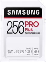 Samsung PRO Plus, 256 GB, SDXC, Klasse 10, UHS-I, 100 MB/s, 90 MB/s