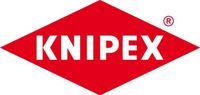 Knipex 261-2200 Flachrundzangr 200mm gerade + Schneide, gerade Backen, rot/blau/silber-grau