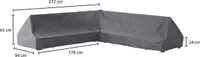 Winza Outdoor Covers - Gartenmöbelzubehör - Gartenmöbel-Schutzhüllen - Premium Abdeckung/Schutzhülle Loungeset - Seitentische - 272x94x65x24 cm