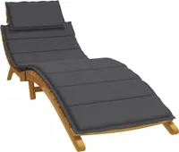 Design Sonnenliegen-Auflage Melange Anthrazit 186x58x3 cm Stoff, Klassische Sofas 2024 Neu