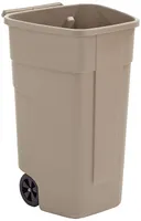 Rubbermaid Abfall-Rollcontainer 100 Liter PP beige ohne Deckel