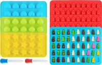 Gummibärchen/Schokoladenform 5er Set aus Silikon, LFGB  BPA-frei Silikon Bonbons, Pralinenformen - Herz-, Stern- und Muscheln-Formen für Kinder - MEHRWEG