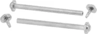 Minott > 2 x Stifte 12mm silberfarben Uhrenstifte Ø 1,3 > Edelstahl
