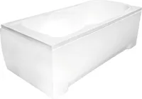 BADLAND Badewanne Rechteck Majka 120x70 mit Acrylschürze, Füßen und Ablaufgarnitur GRATIS