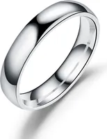 INF Schlichter Designring aus Edelstahl Silber S